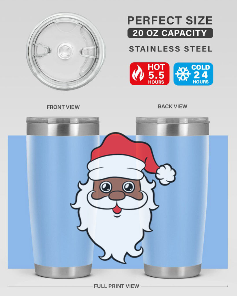 black santa 25#- black men - boys- tumbler