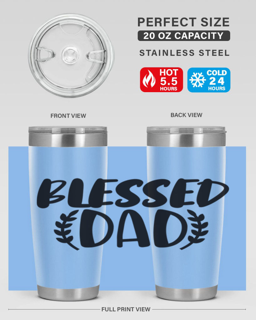 blessed dad 36#- dad- Tumbler
