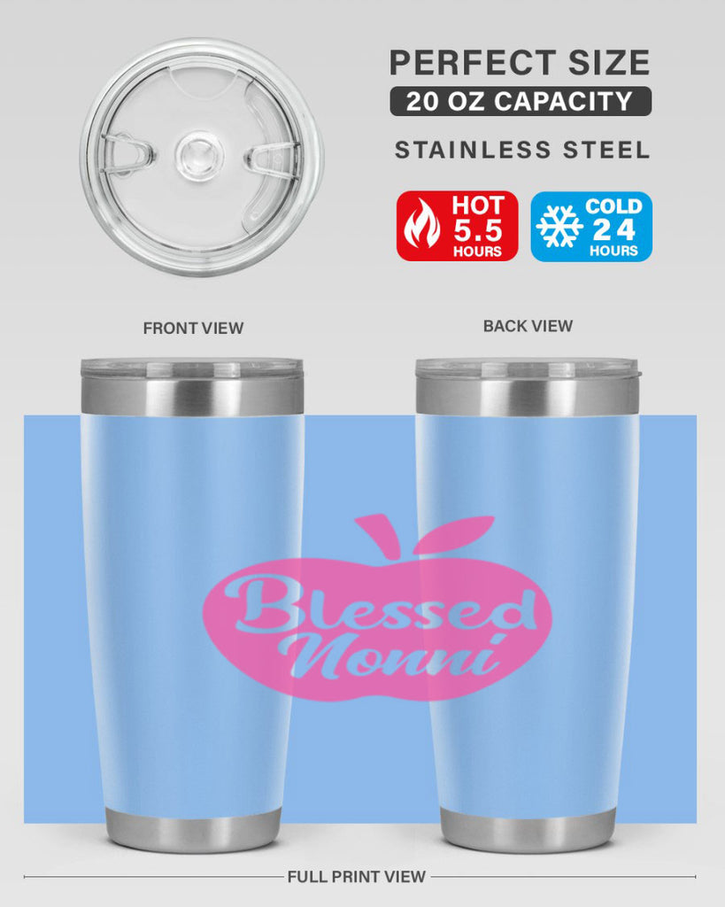 blessed nonni 58#- grandma - nana- Tumbler