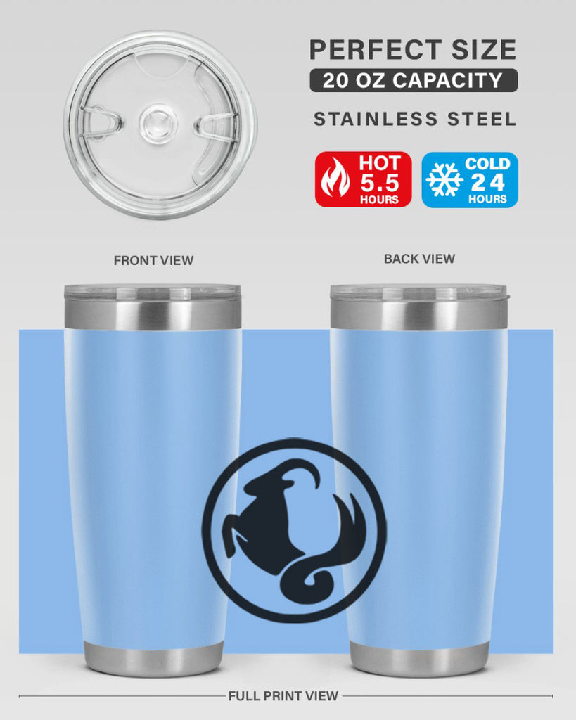 capricorn 203#- zodiac- Tumbler