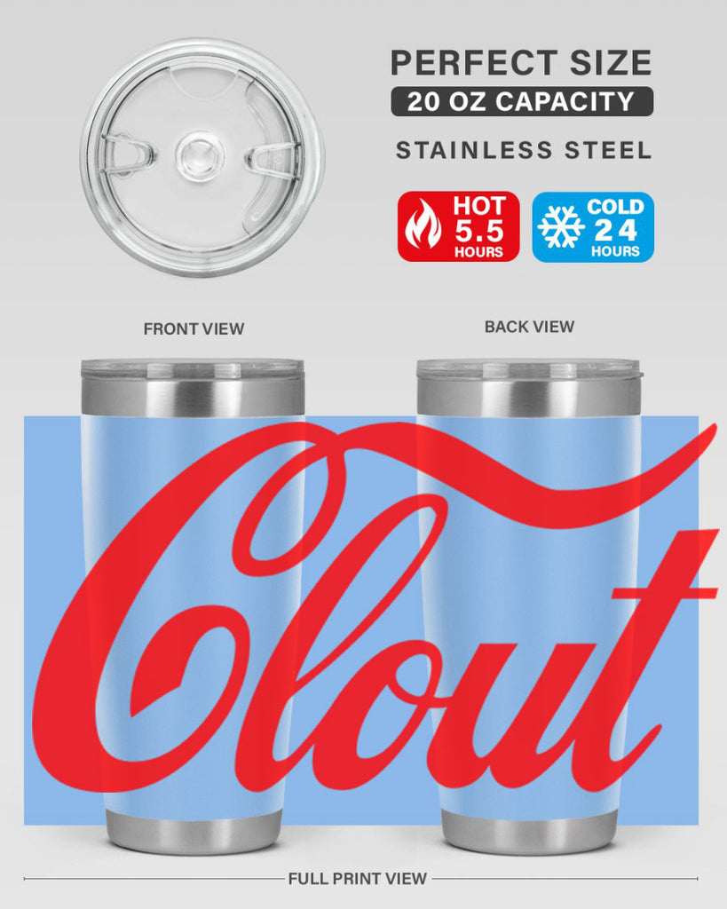 clout 185#- black words phrases- Cotton Tank