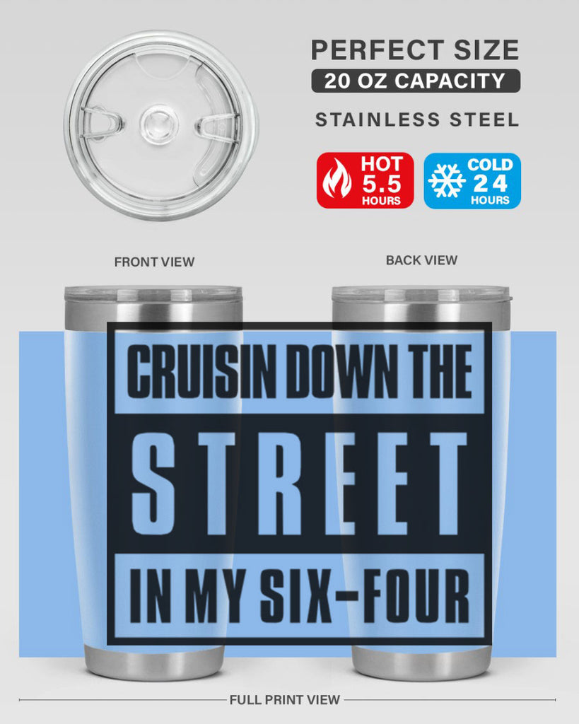 cruisin down the street 181#- black words phrases- Cotton Tank
