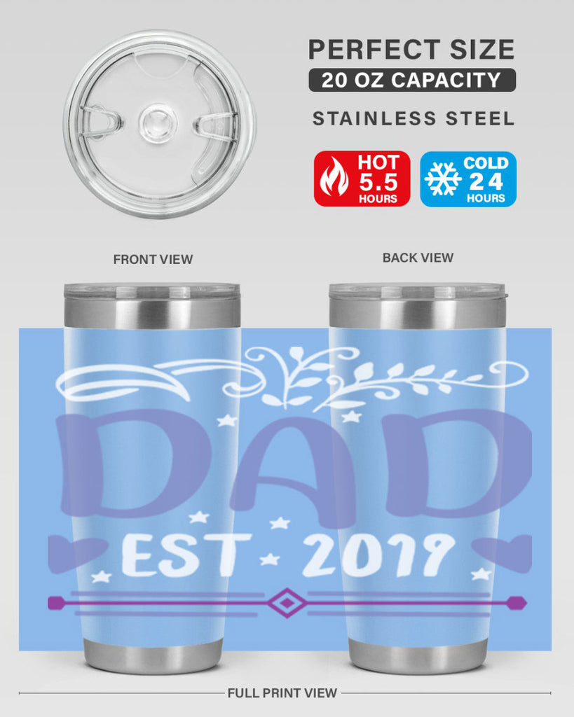 dad est 100#- fathers day- Tumbler