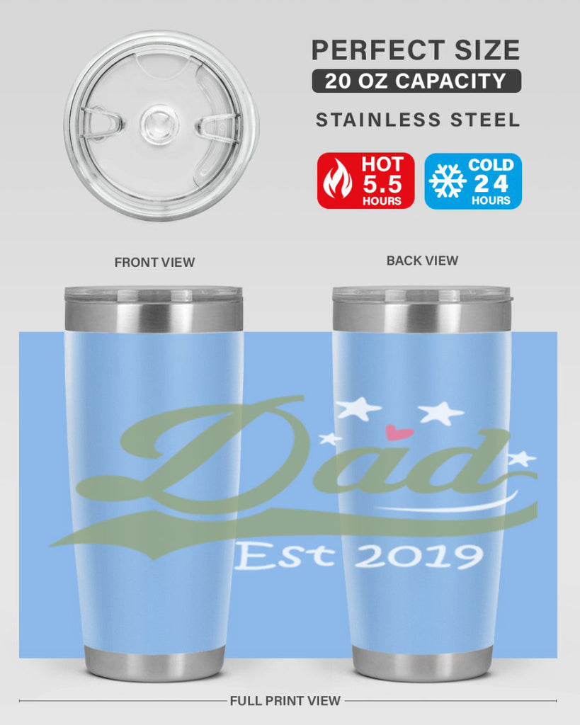 dad est 101#- fathers day- Tumbler