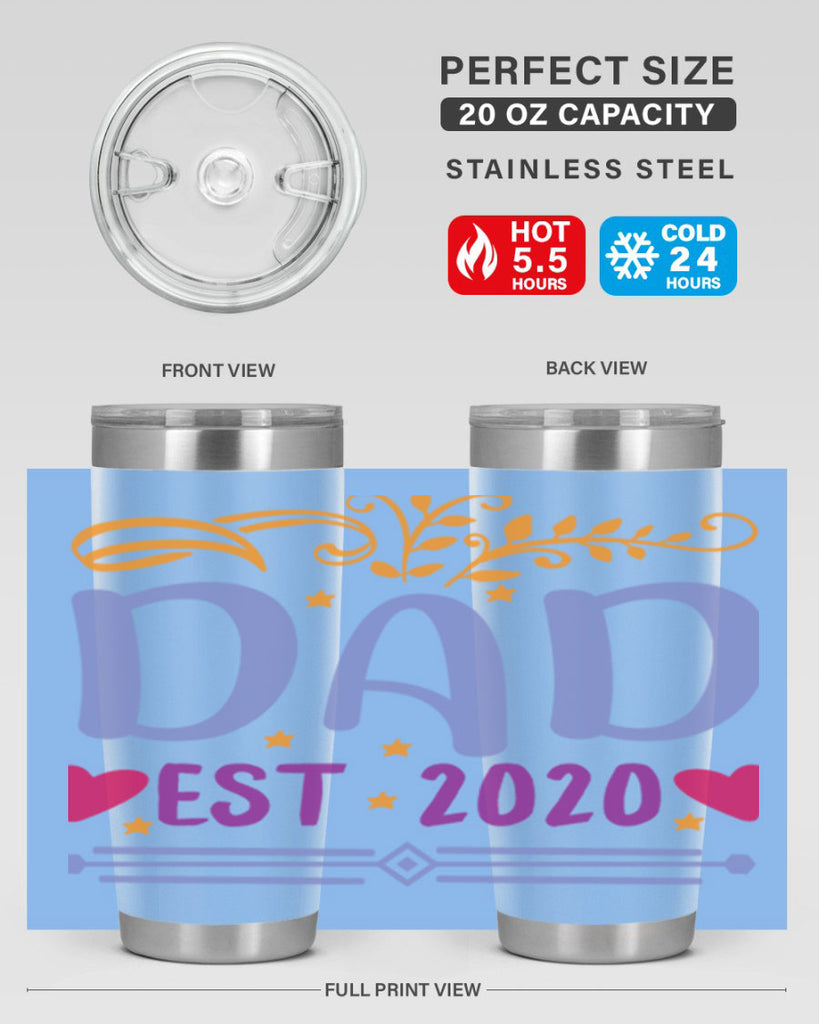dad est 98#- fathers day- Tumbler
