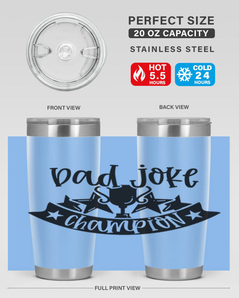 dad joke champion 66#- fathers day- Tumbler