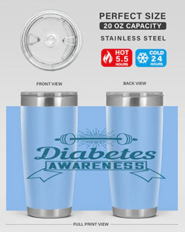 diabetes awareness Style 3#- diabetes- Tumbler
