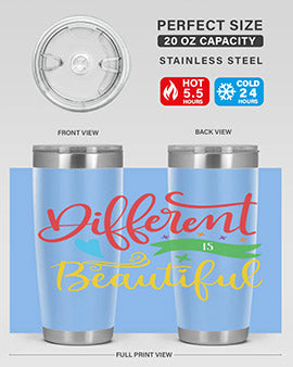 different is beautiful Style 11#- autism- Tumbler