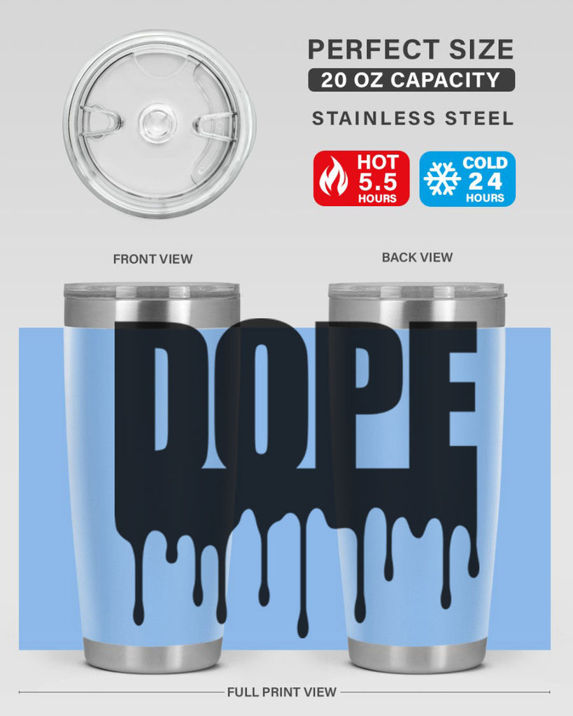 dope drip 166#- black words phrases- Cotton Tank