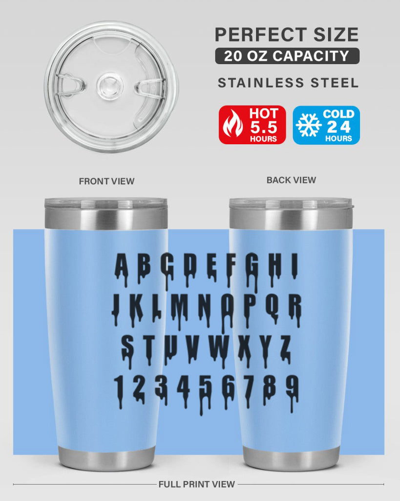 drip font 164#- black words phrases- Cotton Tank
