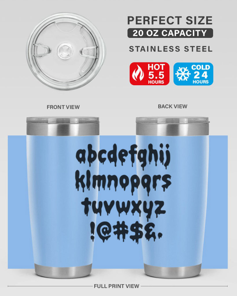 dripping lowercase 162#- black words phrases- Cotton Tank