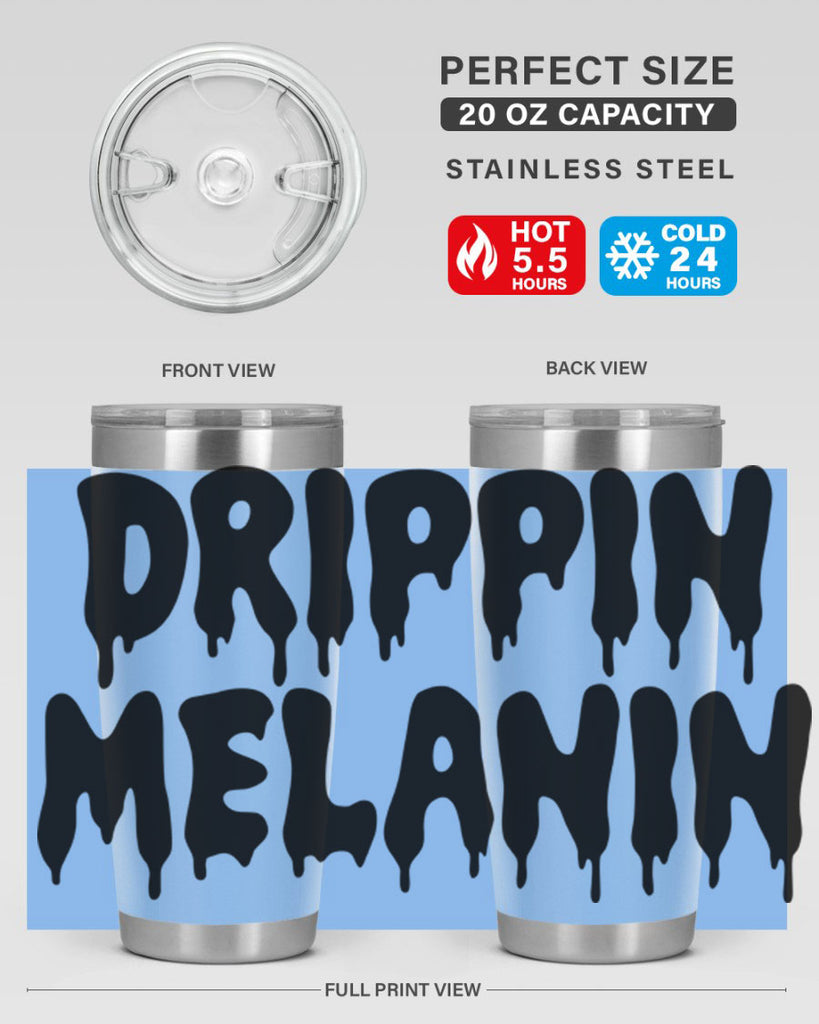 drippinmelanin  160#- black words phrases- Cotton Tank