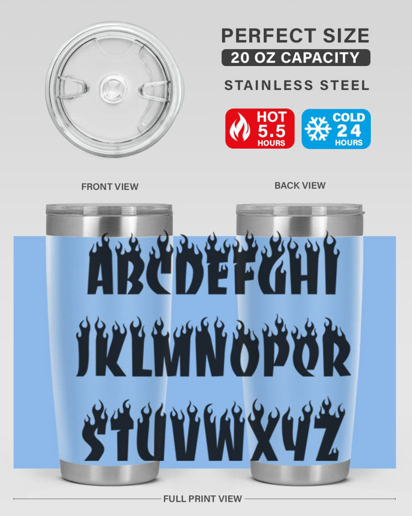 flame font 153#- black words phrases- Cotton Tank