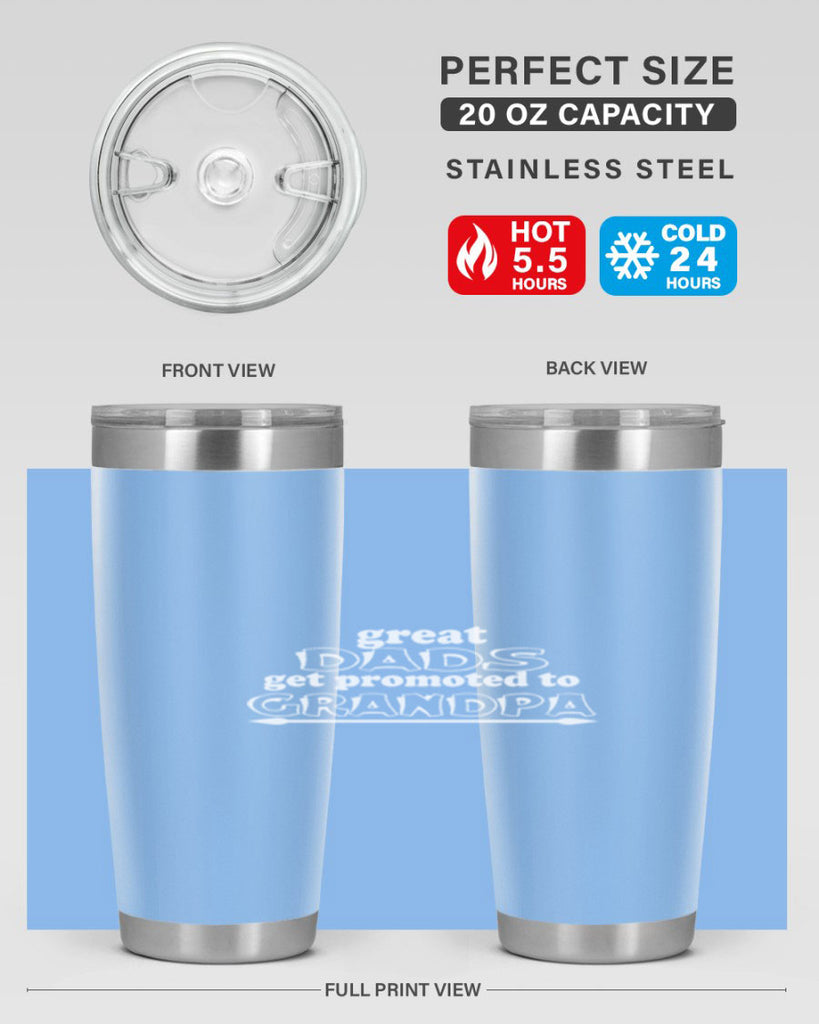 great dads get promoted to 10#- dad- Tumbler