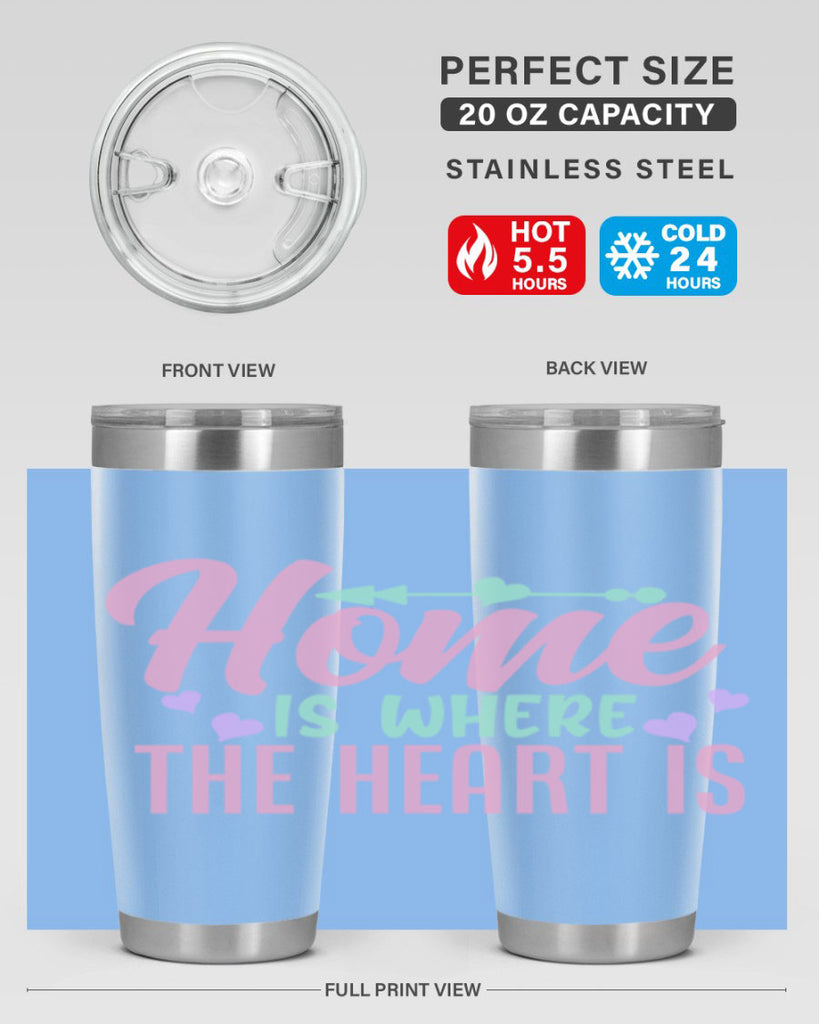 home is where the heart is 39#- home- Tumbler