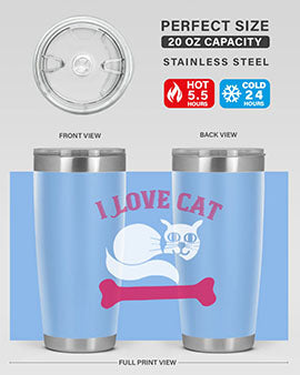 i love cat Style 55#- cat- Tumbler