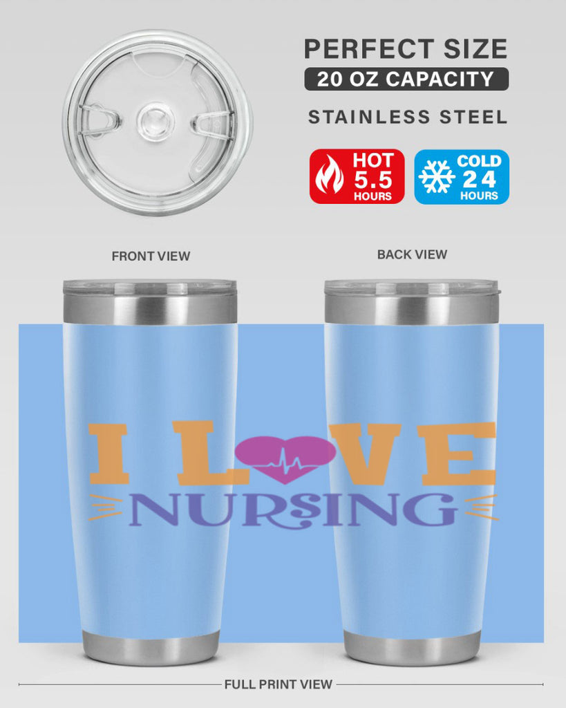 i love nursing Style 379#- nurse- tumbler