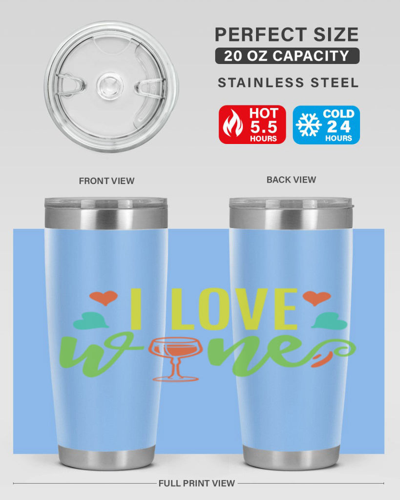 i love wine 401#- mom- Tumbler