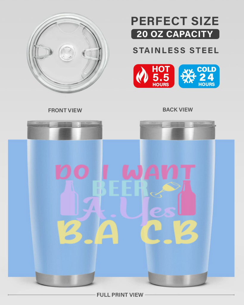 i want beer ayes ba cb 142#- beer- Tumbler