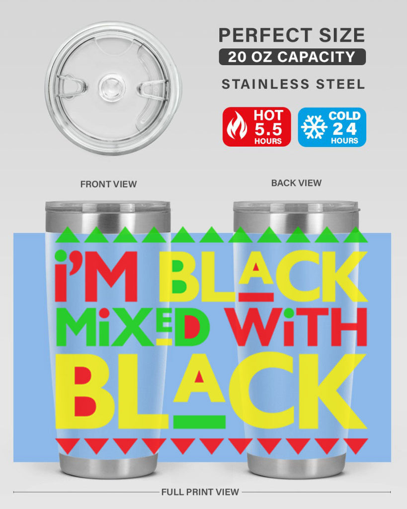 im  black  mixed with black  111#- black words phrases- Cotton Tank
