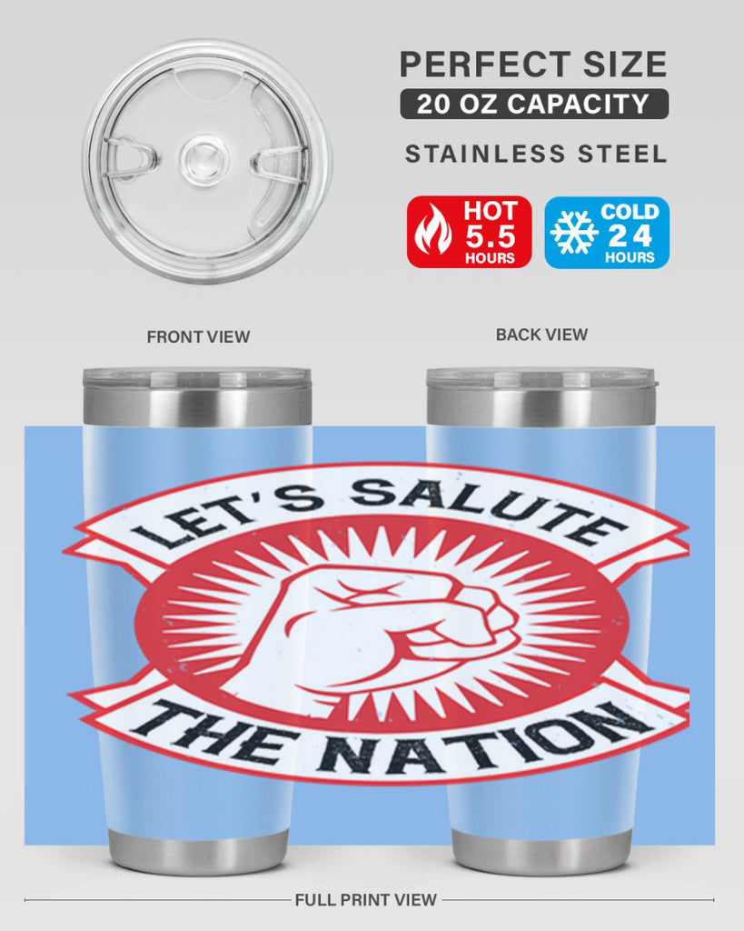 lets selut the nation Style 126#- Fourt Of July- Tumbler