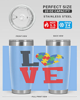 love Style 29#- autism- Tumbler