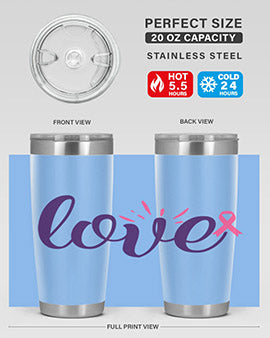 love Style 7#- breast cancer- Tumbler