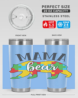 mama bear Style 32#- autism- Tumbler
