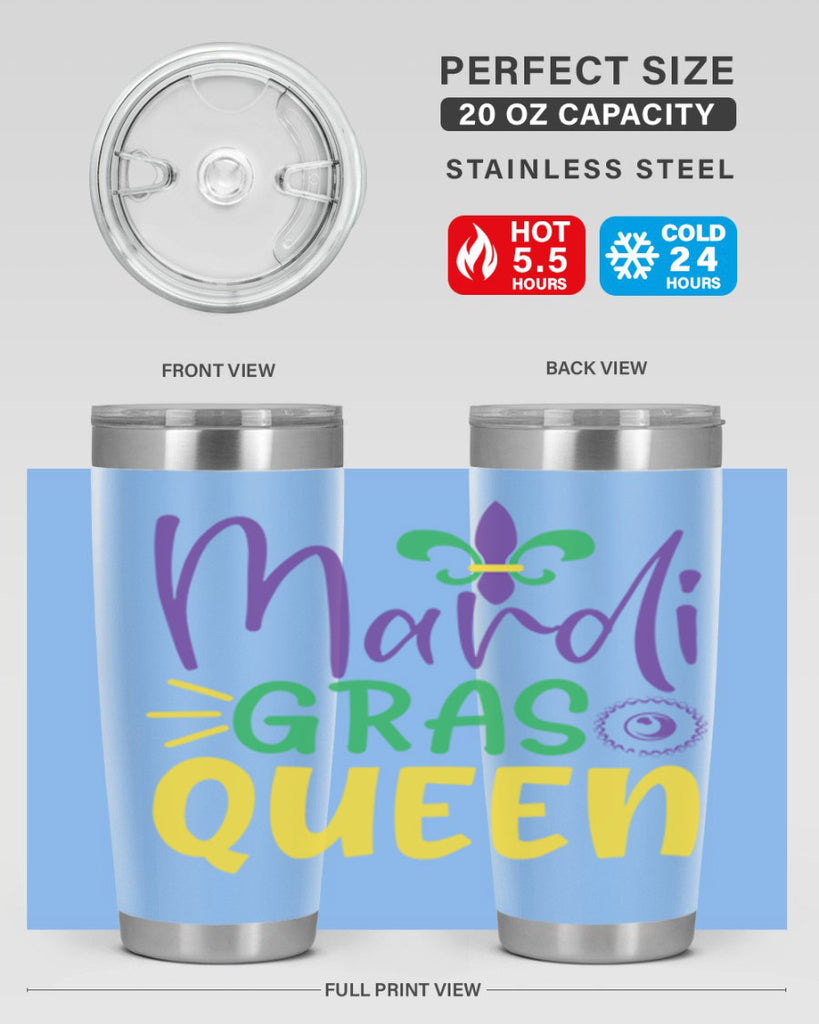 mardi gras queen 79#- mardi gras- Tumbler