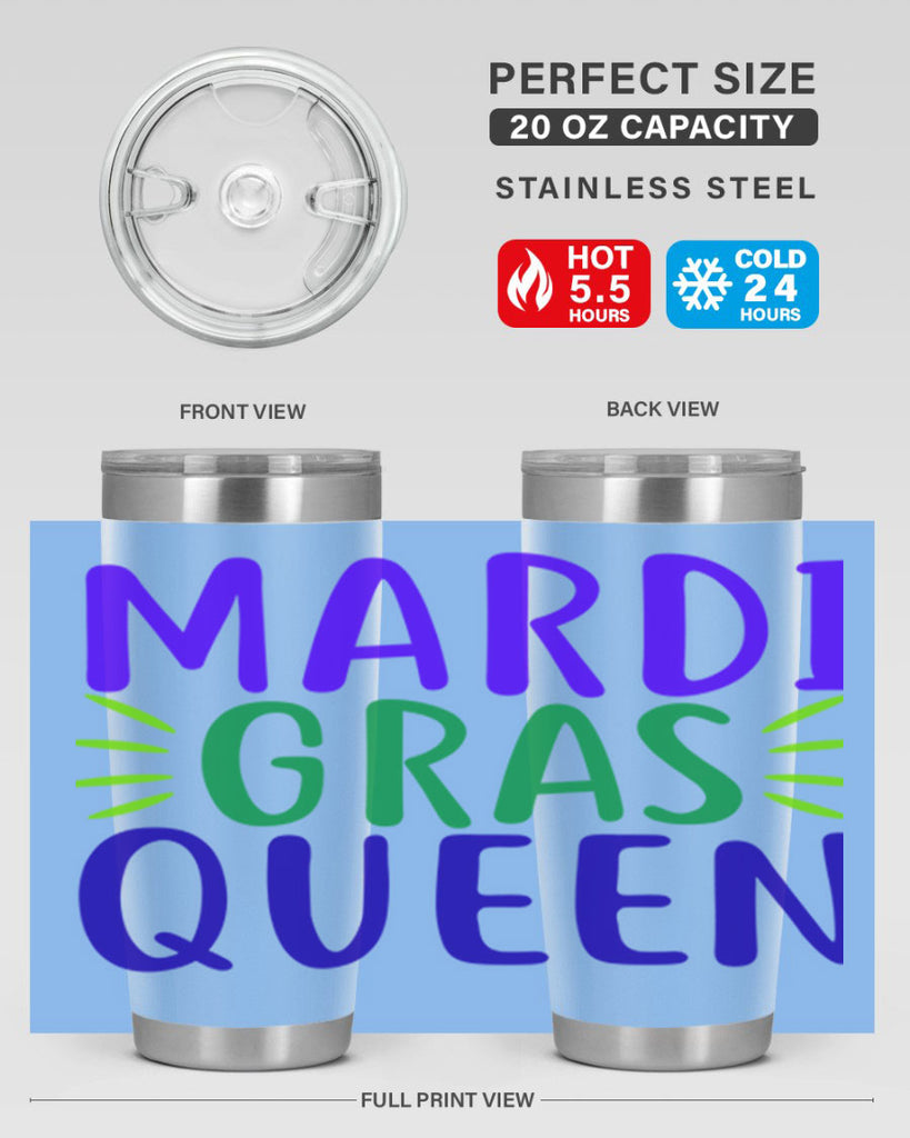 mardi gras queen 7#- mardi gras- Tumbler