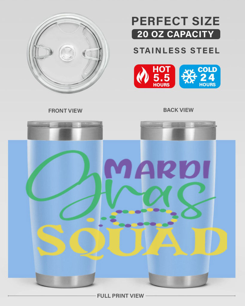 mardi gras squad 78#- mardi gras- Tumbler