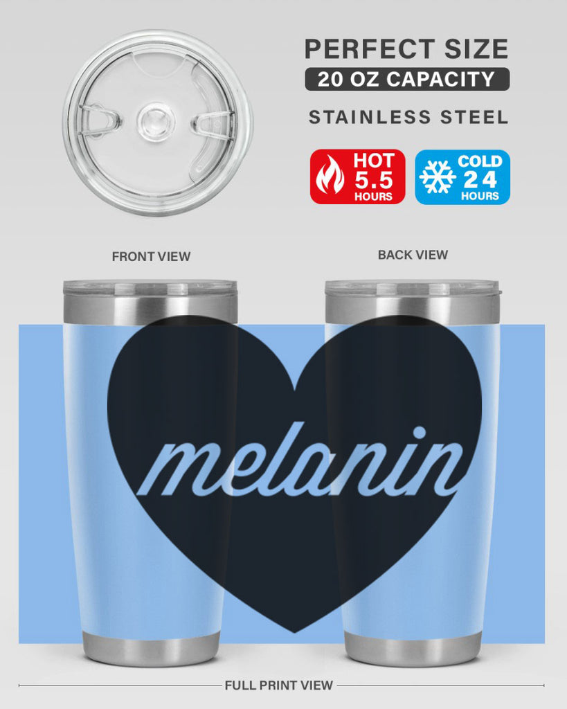 melanin loveheart 76#- black words phrases- Cotton Tank