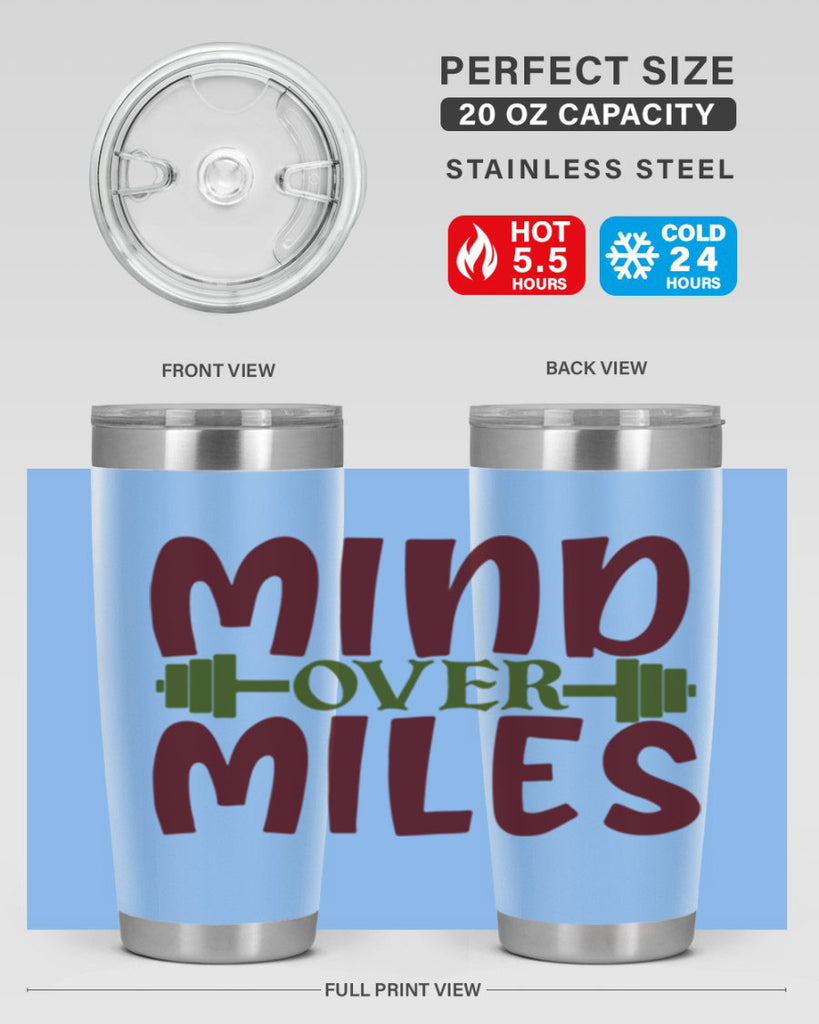 mind over miles 29#- gym- Tumbler