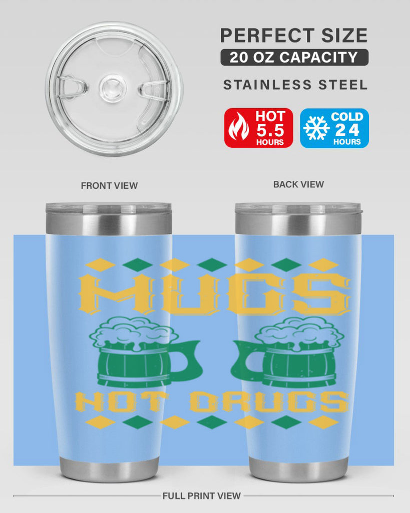 mugs not drugs 59#- beer- Tumbler