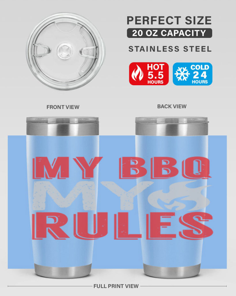 my bbq my rule 22#- bbq- Tumbler