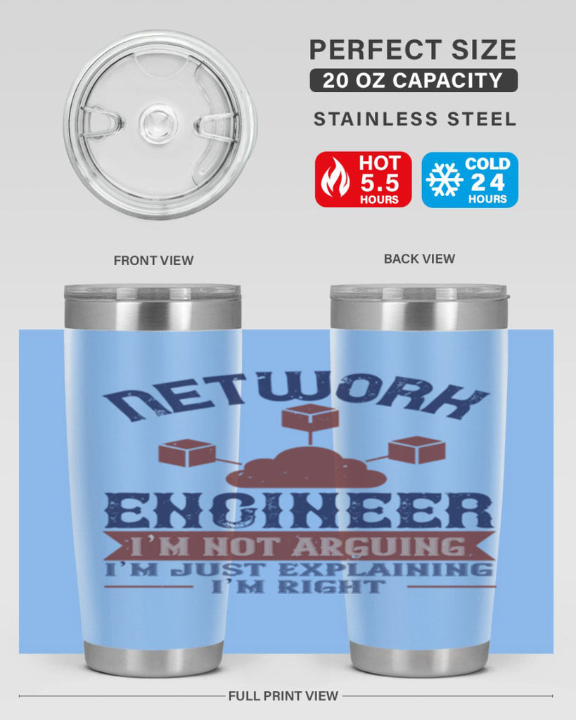 network engineer I am not arguing Im just explaining im right Style 42#- engineer- tumbler