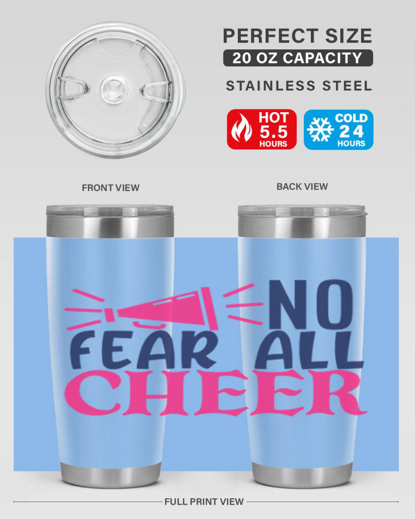 no fear all cheer 1739#- cheer- Tumbler