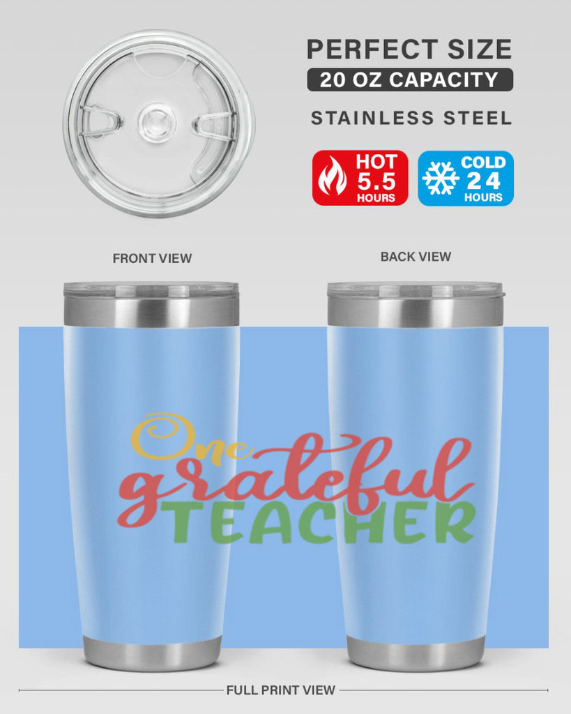 one grateful teacher Style 168#- teacher- tumbler