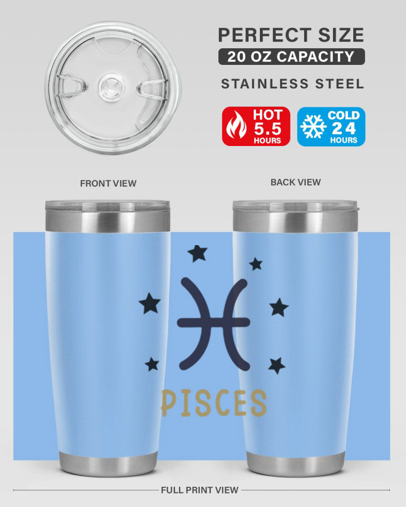 pisces 355#- zodiac- Tumbler