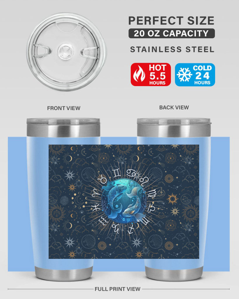pisces Straight 366#- zodiac- Tumbler