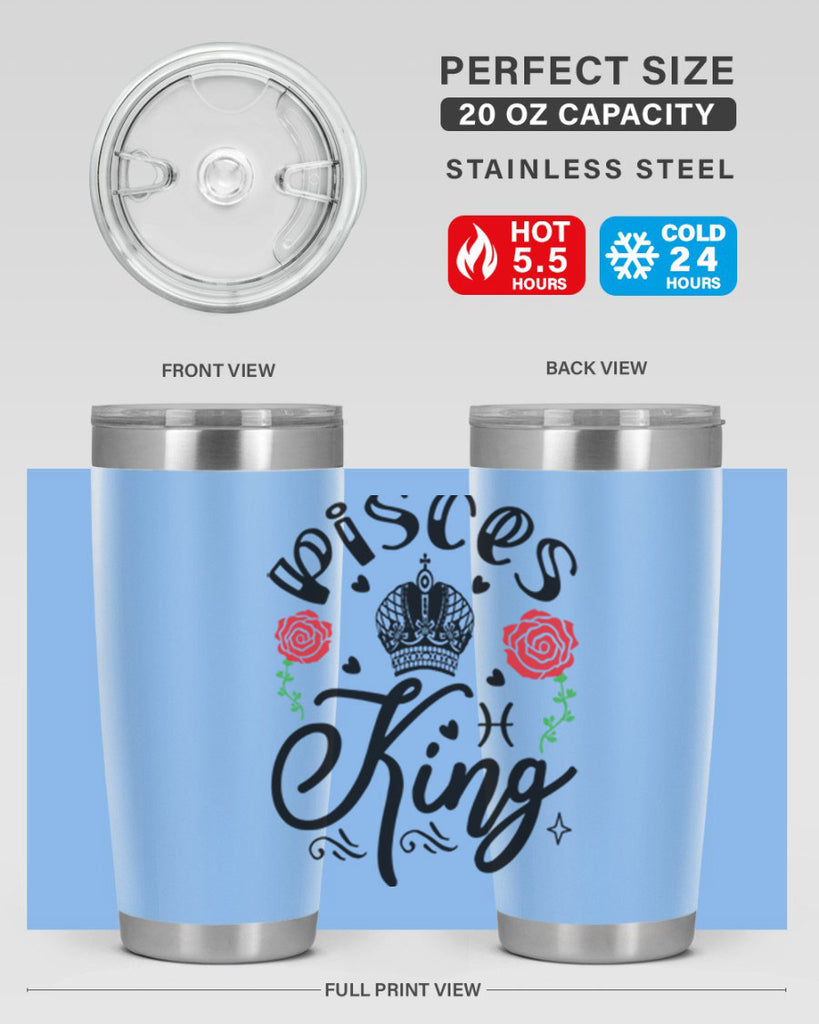 pisces king 375#- zodiac- Tumbler