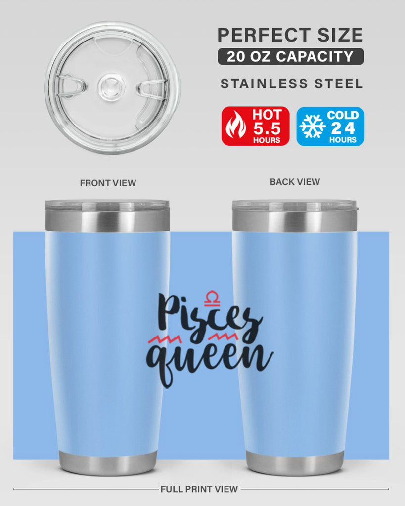 pisces queen 368#- zodiac- Tumbler