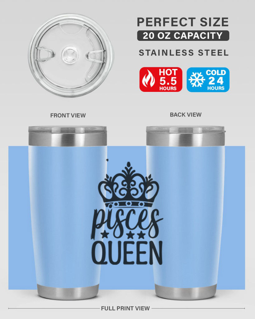 pisces queen 376#- zodiac- Tumbler
