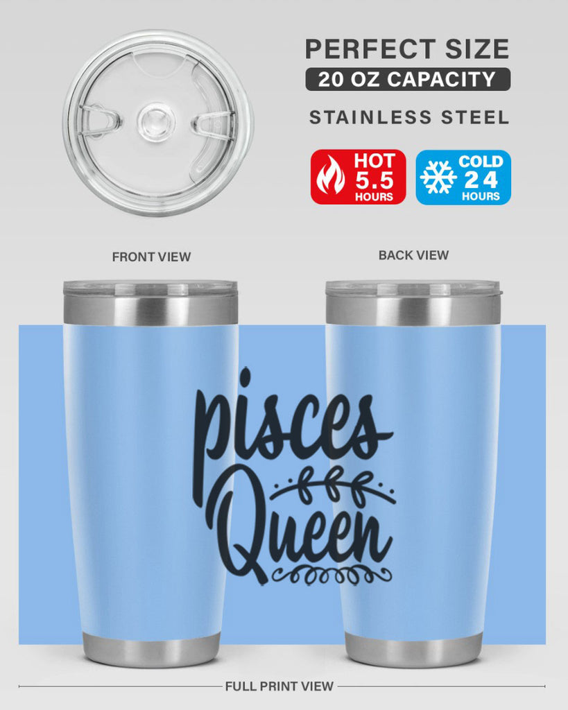 pisces queen 378#- zodiac- Tumbler