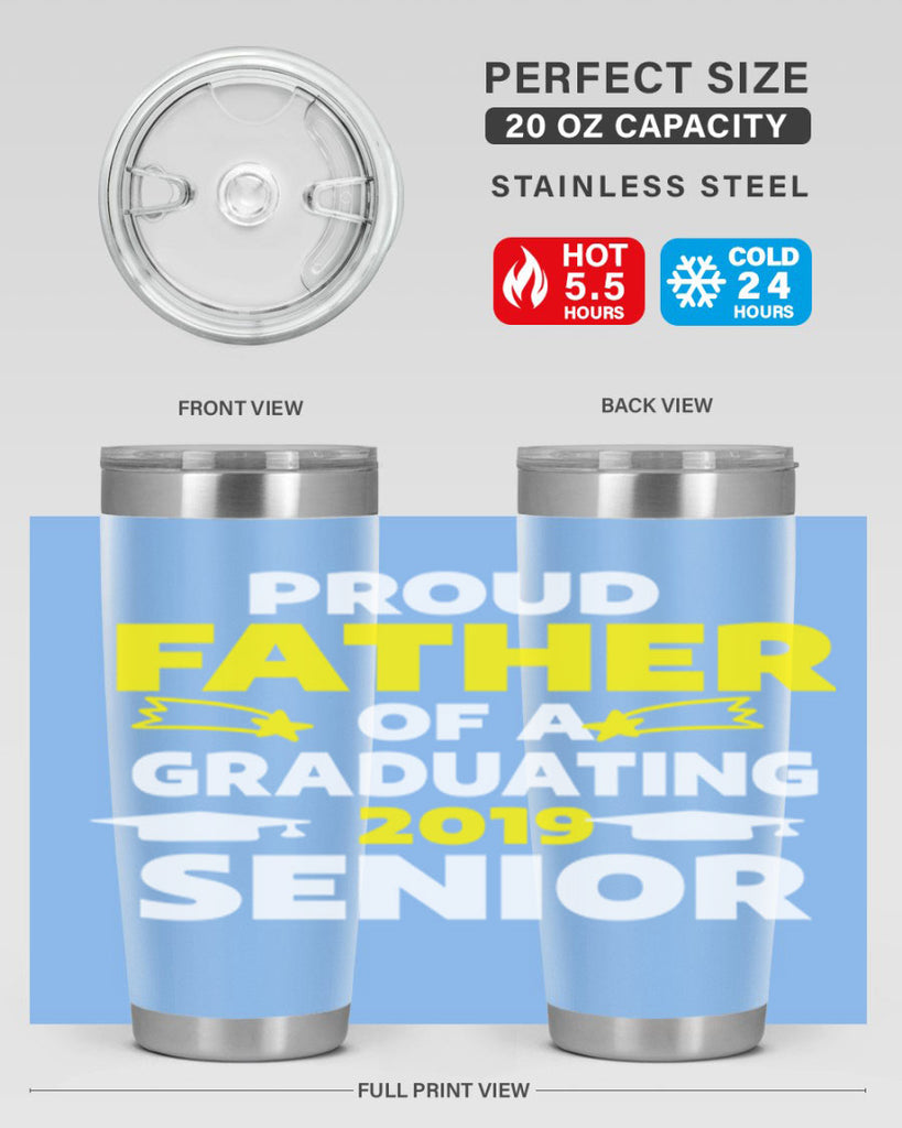 proud father of a graduating 264#- fathers day- Tumbler