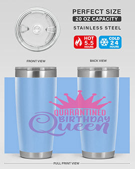 quarantined birthday queen Style 46#- corona virus- Tumbler