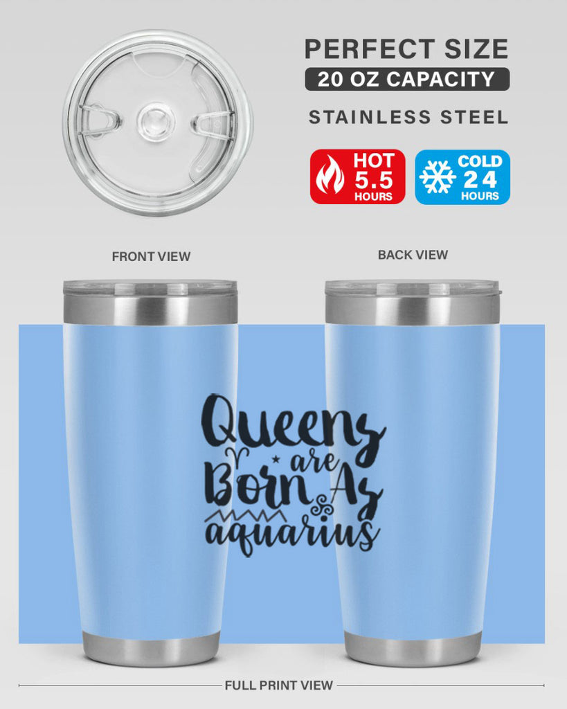 queens Are Born As Aquarius 383#- zodiac- Tumbler