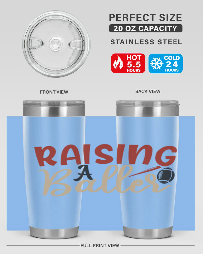 raising a baller 2278#- softball- Tumbler
