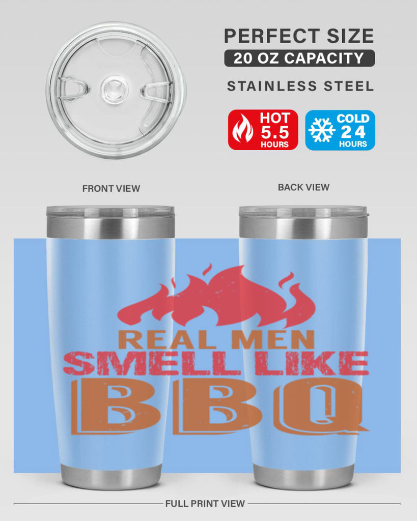 real men smell like bbq 16#- bbq- Tumbler