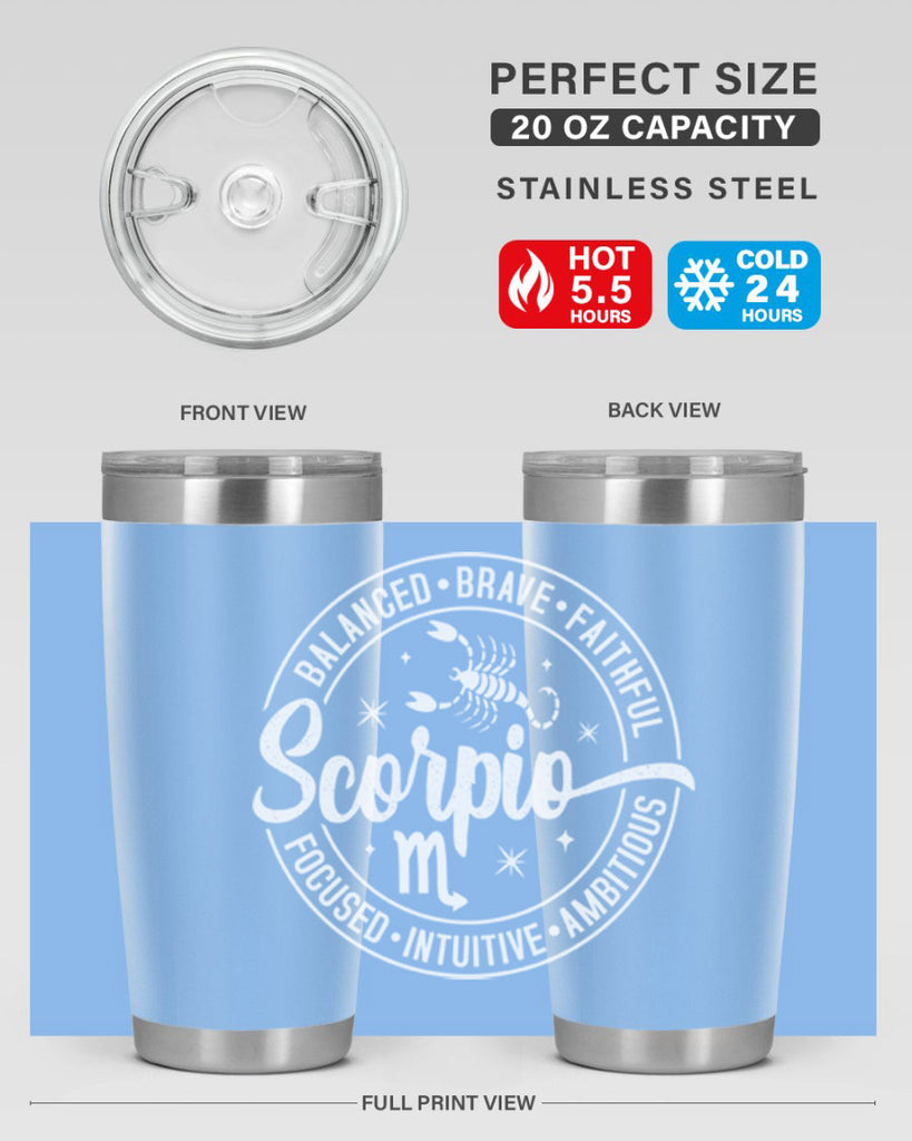 scorpio 439#- zodiac- Tumbler